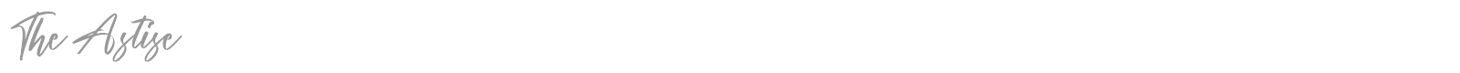 The Astise font preview